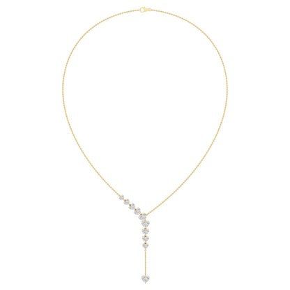9K Yellow Gold Lab Grown Diamond NECKLACE 4.92 ctw N08550HT-4.88CT-16IN