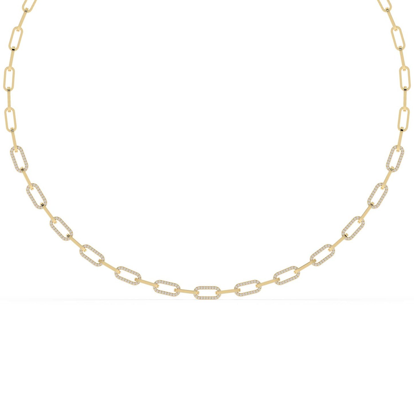 Yellow Gold Lab Grown Diamond NECKLACE 1.04 ctw N08606-1.15CT-18IN