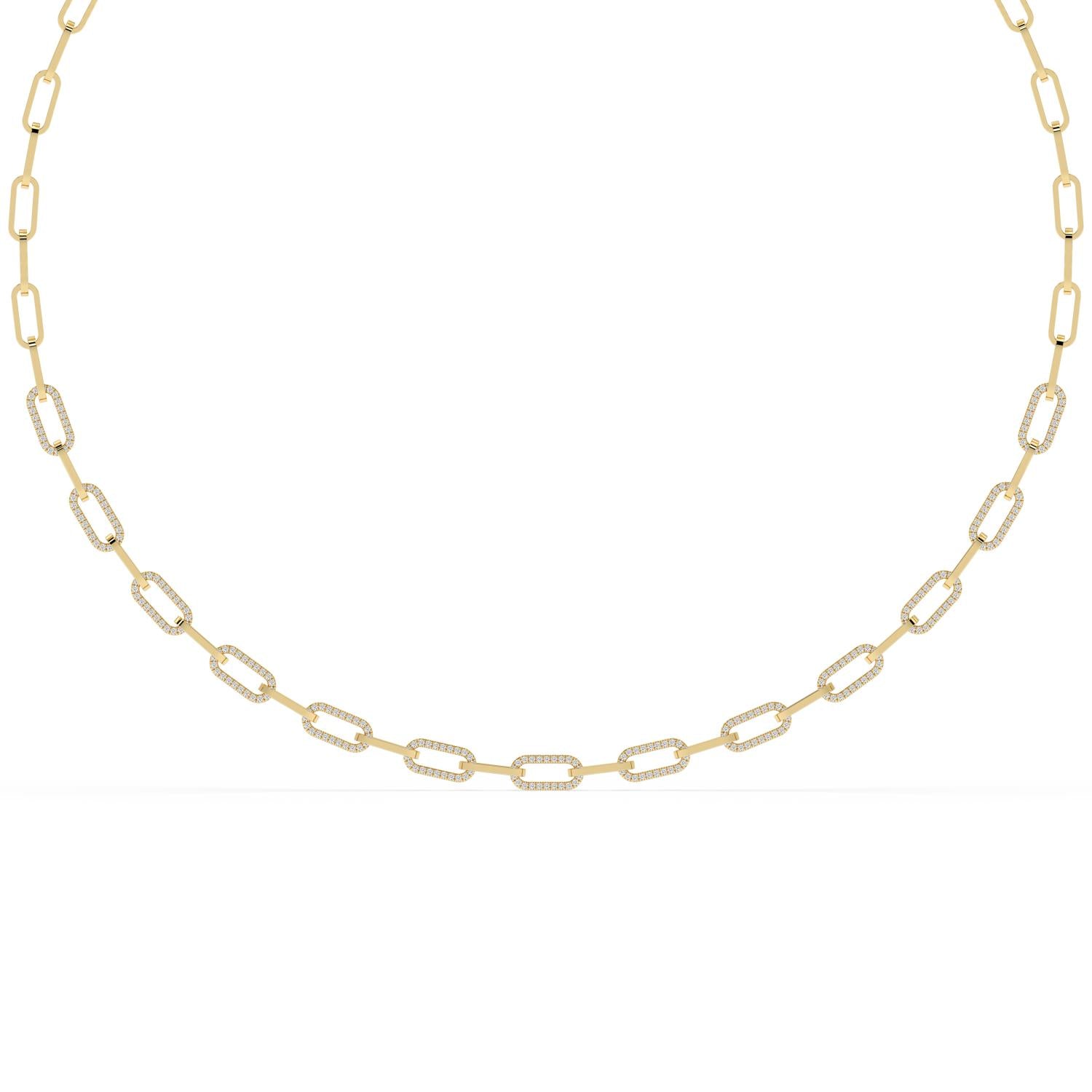 Yellow Gold Lab Grown Diamond NECKLACE 1.04 ctw N08606-1.15CT-18IN