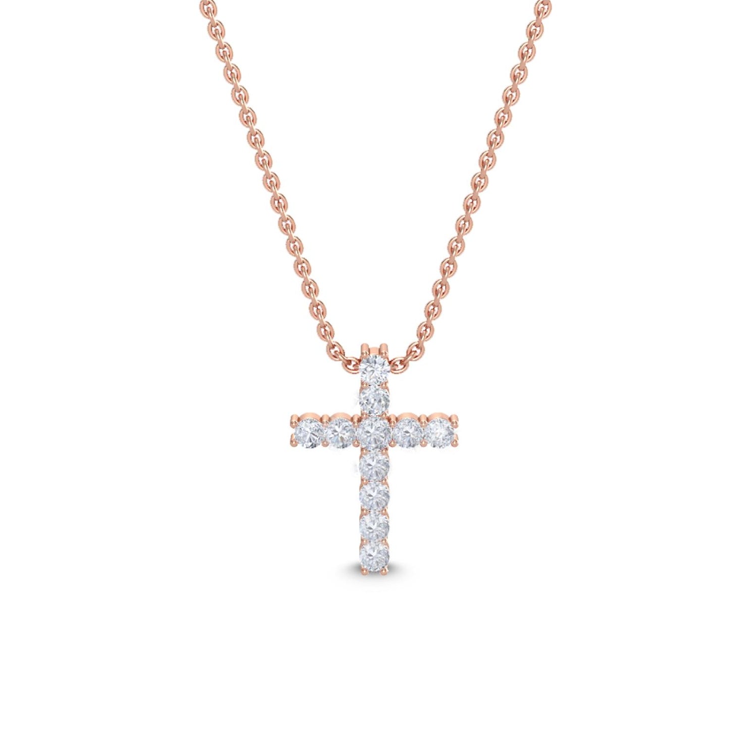 9K Rose Gold Lab Grown Diamond PENDANT 0.48 ctw P31468-0.50CT