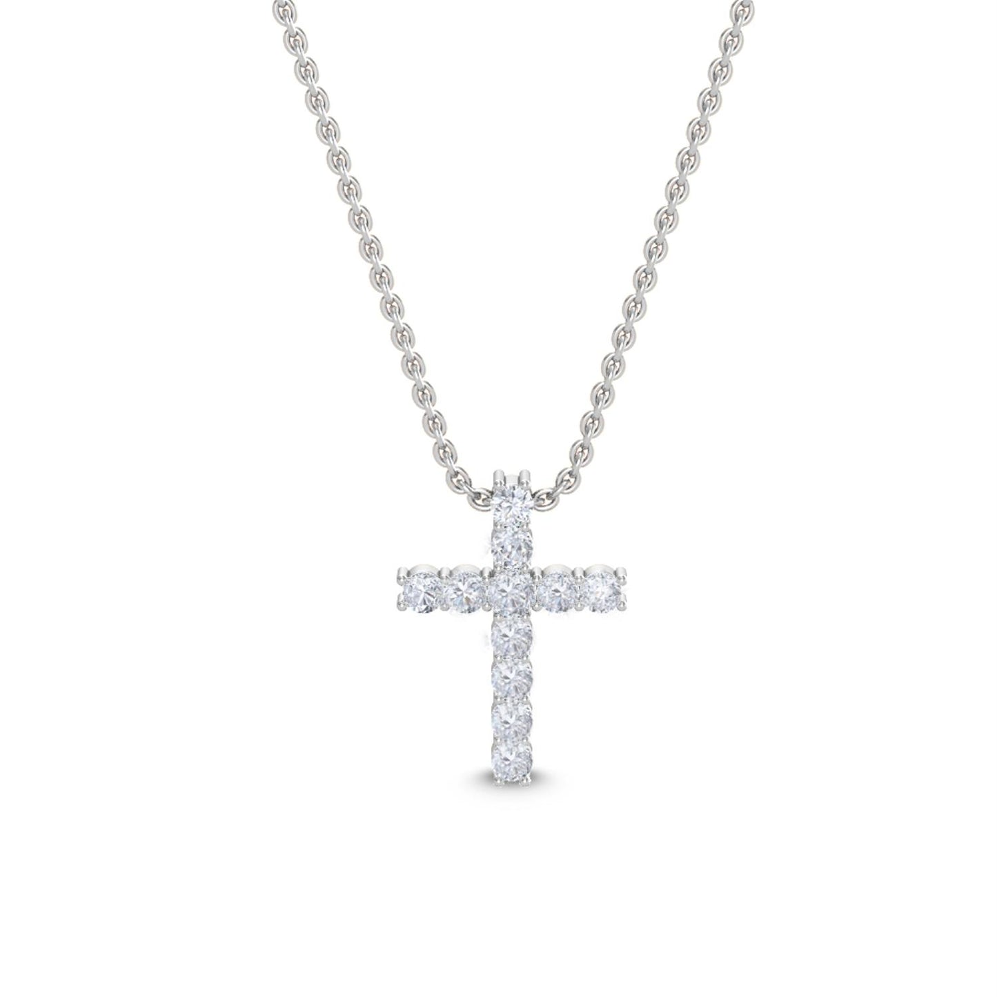 9K White Gold Lab Grown Diamond PENDANT 0.48 ctw P31468-0.50CT