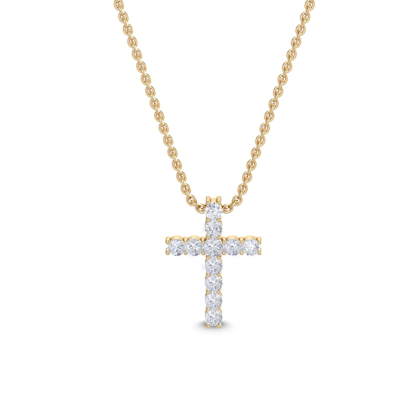 9K Yellow Gold Lab Grown Diamond PENDANT 0.48 ctw P31468-0.50CT