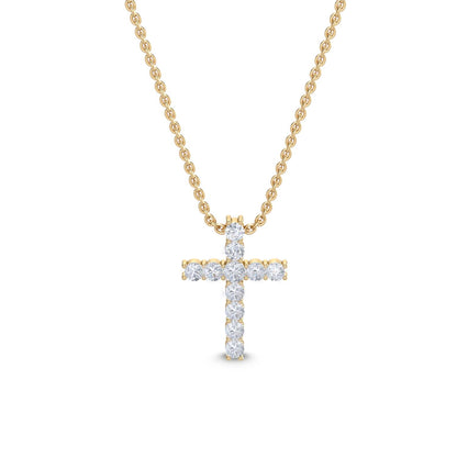 9K Yellow Gold Lab Grown Diamond PENDANT 0.48 ctw P31468-0.50CT