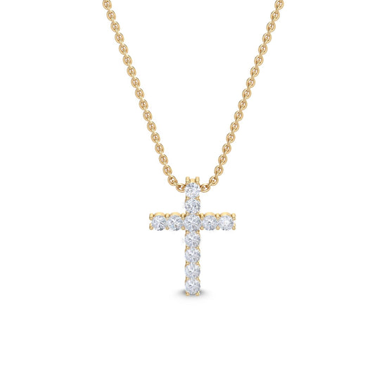 9K Yellow Gold Lab Grown Diamond PENDANT 0.48 ctw P31468-0.50CT