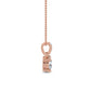 9K Rose Gold Lab Grown Diamond PENDANT 0.78 ctw P31591-0.75CT