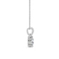 9K White Gold Lab Grown Diamond PENDANT 0.78 ctw P31591-0.75CT