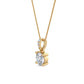 9K Yellow Gold Lab Grown Diamond PENDANT 0.78 ctw P31591-0.75CT