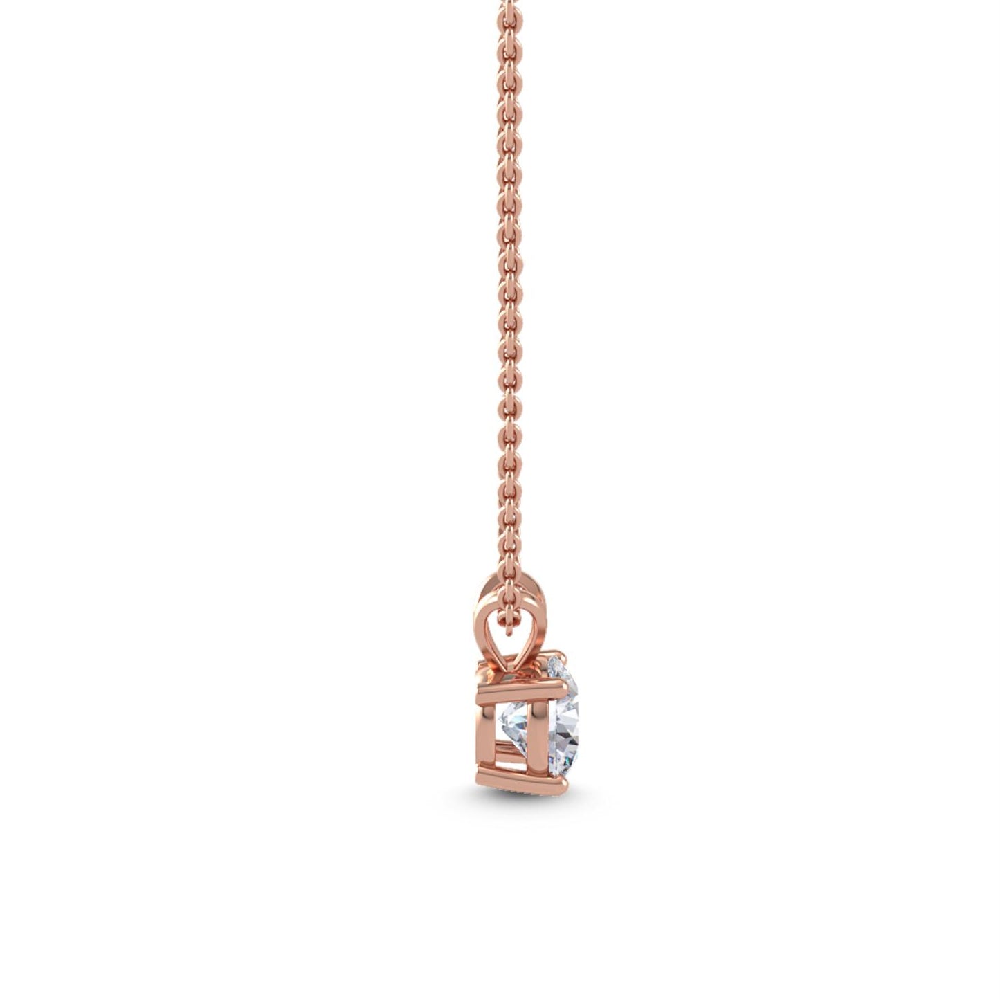 9K Rose Gold Lab Grown Diamond PENDANT 1.25 ctw P31594-1.25CT