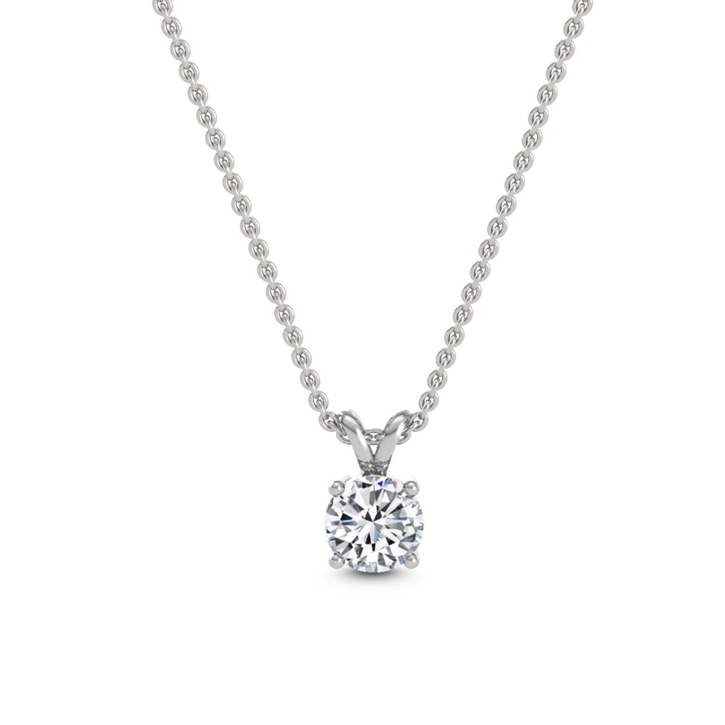 9K White Gold Lab Grown Diamond PENDANT 1.25 ctw P31594-1.25CT