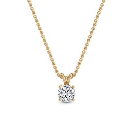 9K Yellow Gold Lab Grown Diamond PENDANT 1.25 ctw P31594-1.25CT