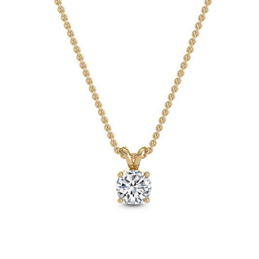9K Yellow Gold Lab Grown Diamond PENDANT 1.25 ctw P31594-1.25CT