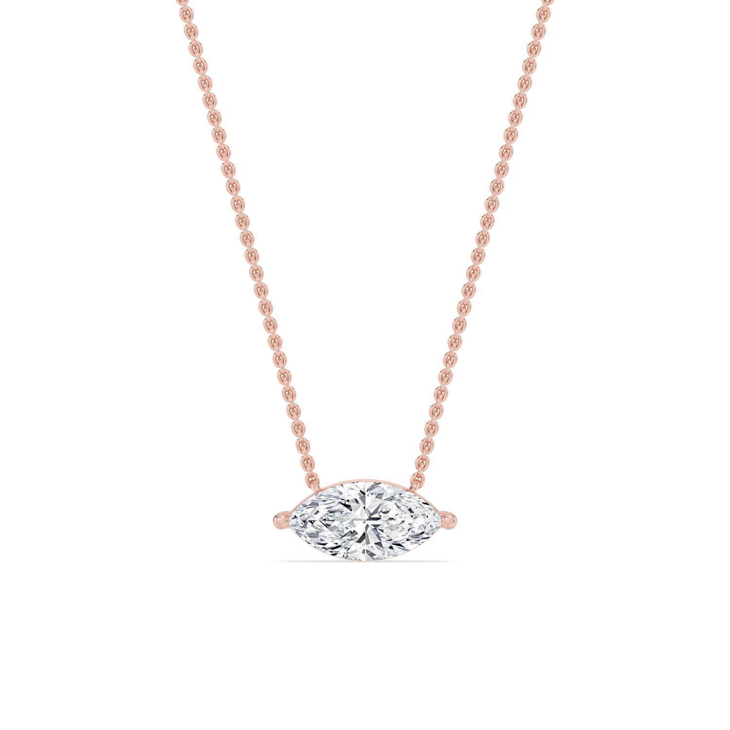 10K Rose Gold Lab Grown Diamond PENDANT 1.00 ctw P31603MQ-1