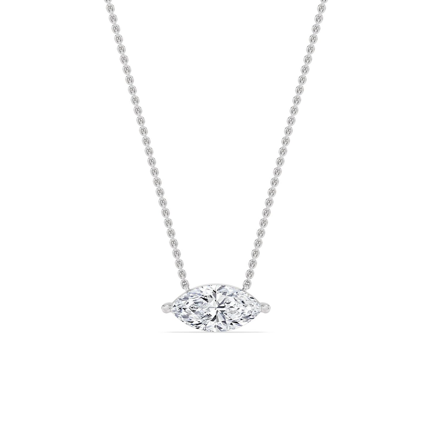 10K White Gold Lab Grown Diamond PENDANT 1.00 ctw P31603MQ-1