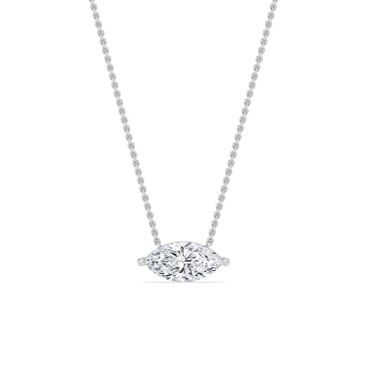 10K White Gold Lab Grown Diamond PENDANT 1.00 ctw P31603MQ-1