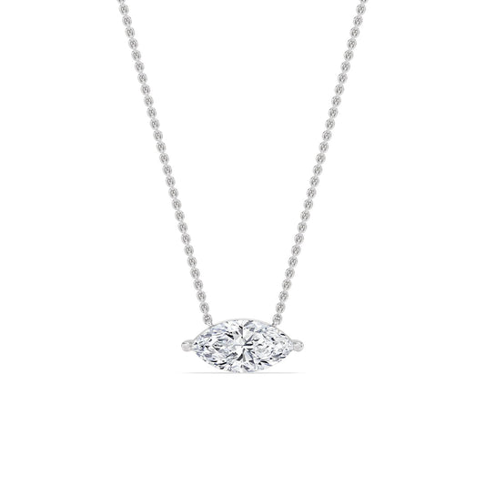 10K White Gold Lab Grown Diamond PENDANT 0.70 ctw P31603MQ-0.70CT