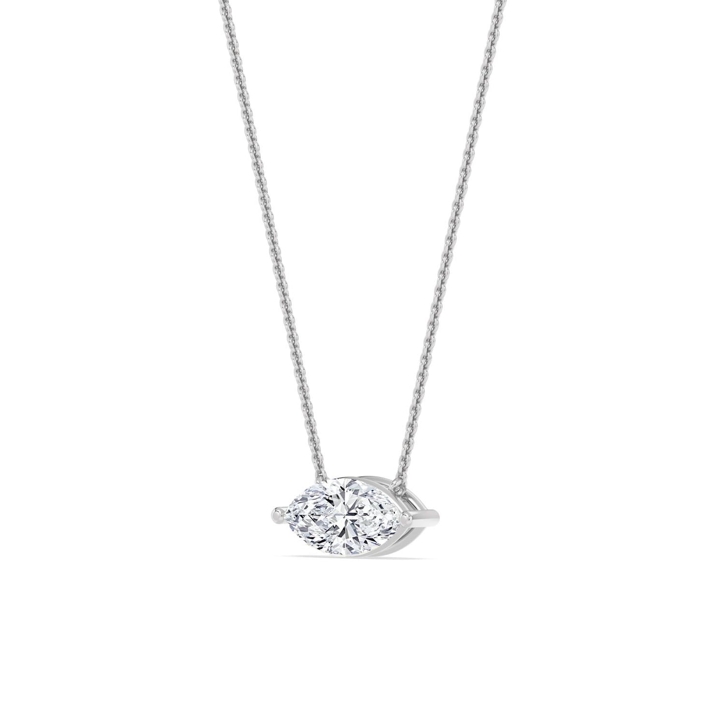 10K White Gold Lab Grown Diamond PENDANT 1.00 ctw P31603MQ-1