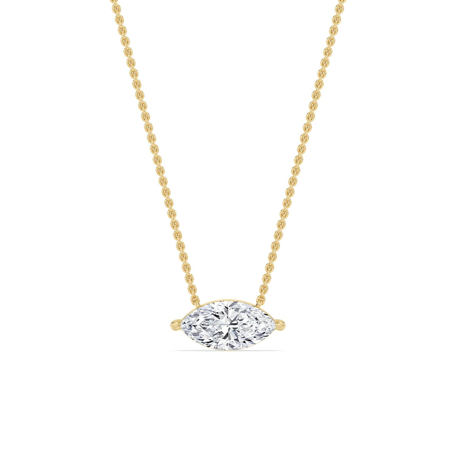 10K Yellow Gold Lab Grown Diamond PENDANT 1.00 ctw P31603MQ-1