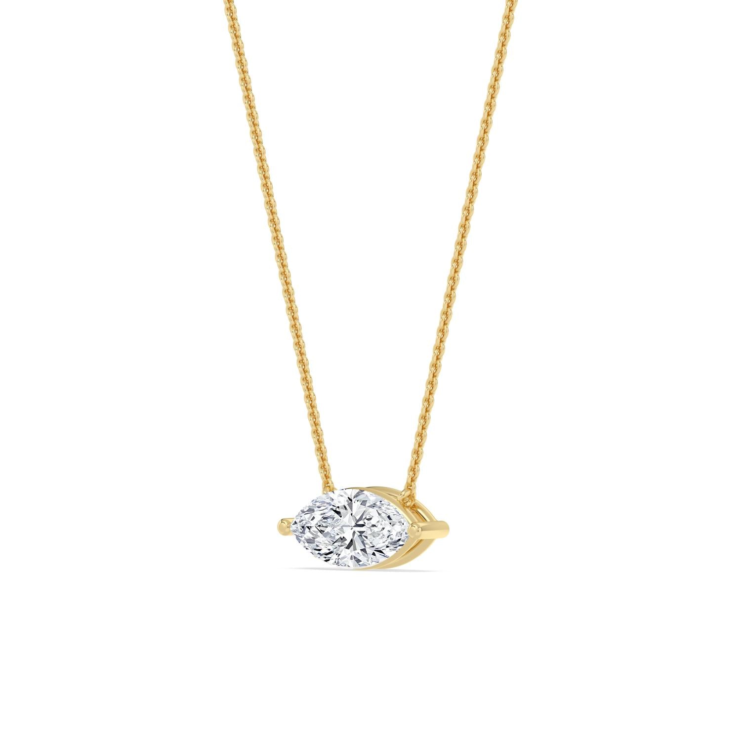 10K Yellow Gold Lab Grown Diamond PENDANT 1.00 ctw P31603MQ-1
