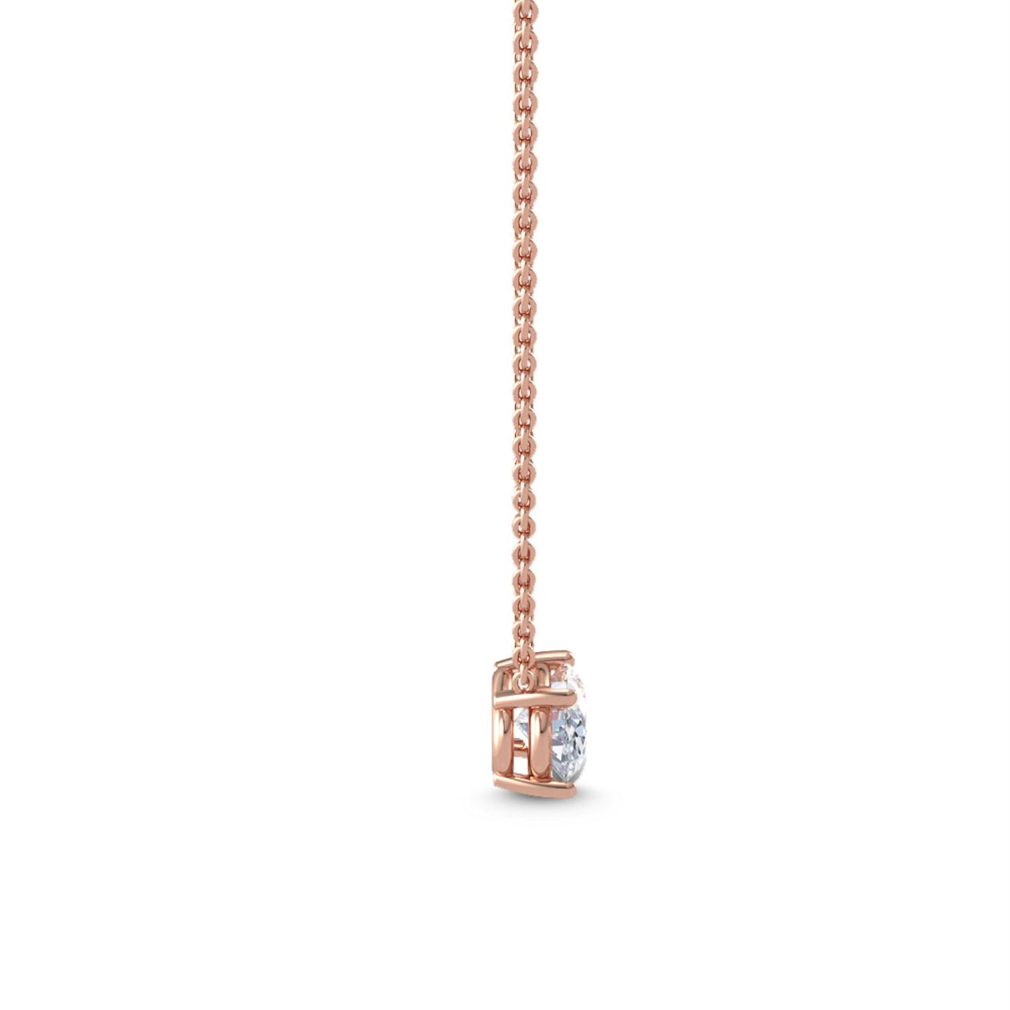 9K Rose Gold Lab Grown Diamond PENDANT 0.50 ctw P31603OV-0.50CT