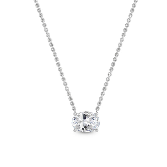 9K White Gold Lab Grown Diamond PENDANT 0.50 ctw P31603OV-0.50CT