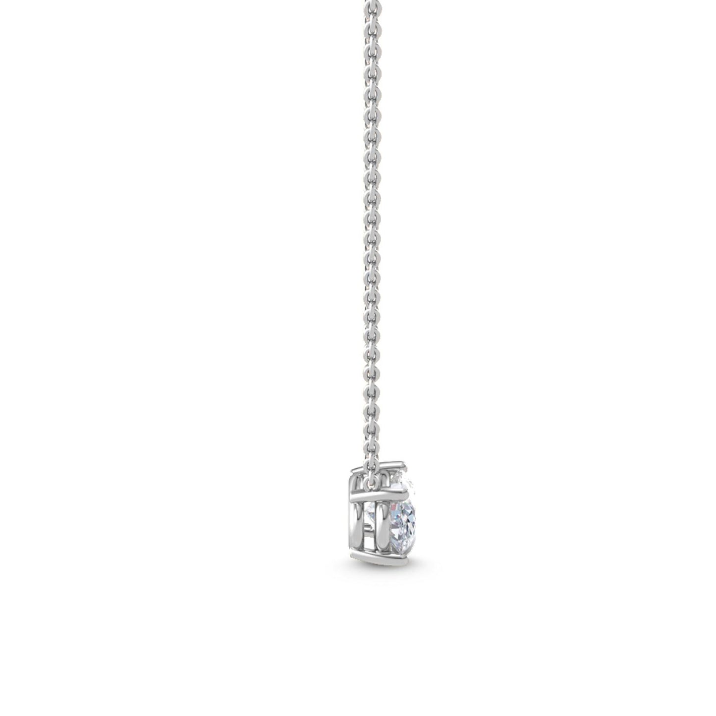 9K White Gold Lab Grown Diamond PENDANT 1.09 ctw P31603OV-1