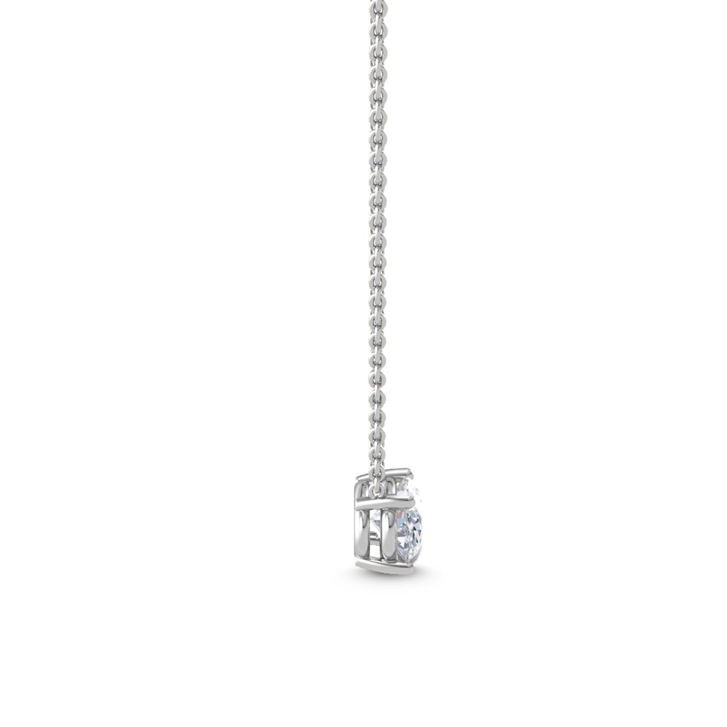 9K White Gold Lab Grown Diamond PENDANT 1.09 ctw P31603OV-1