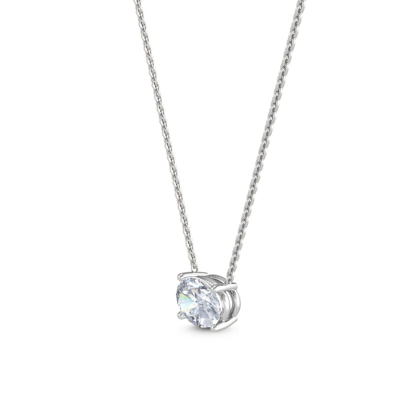 9K White Gold Lab Grown Diamond PENDANT 1.09 ctw P31603OV-1