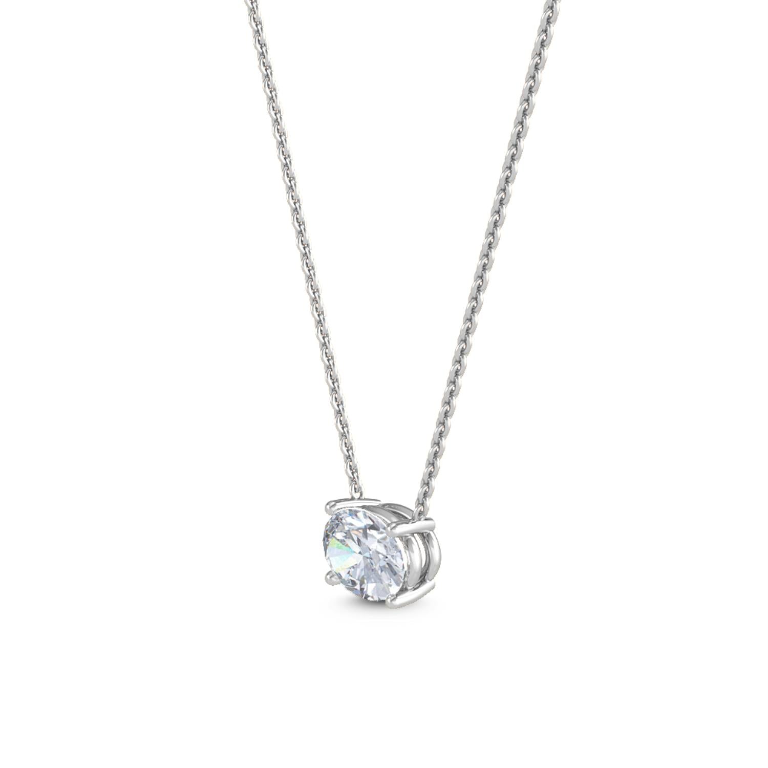 9K White Gold Lab Grown Diamond PENDANT 1.09 ctw P31603OV-1