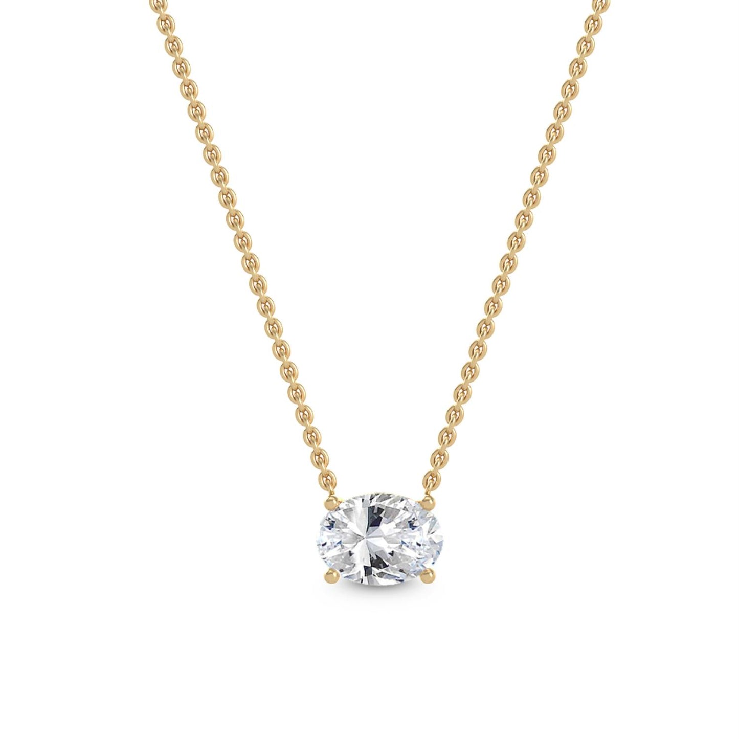 9K Yellow Gold Lab Grown Diamond PENDANT 0.50 ctw P31603OV-0.50CT