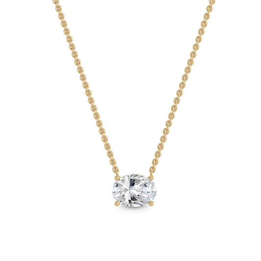 9K Yellow Gold Lab Grown Diamond PENDANT 1.09 ctw P31603OV-1