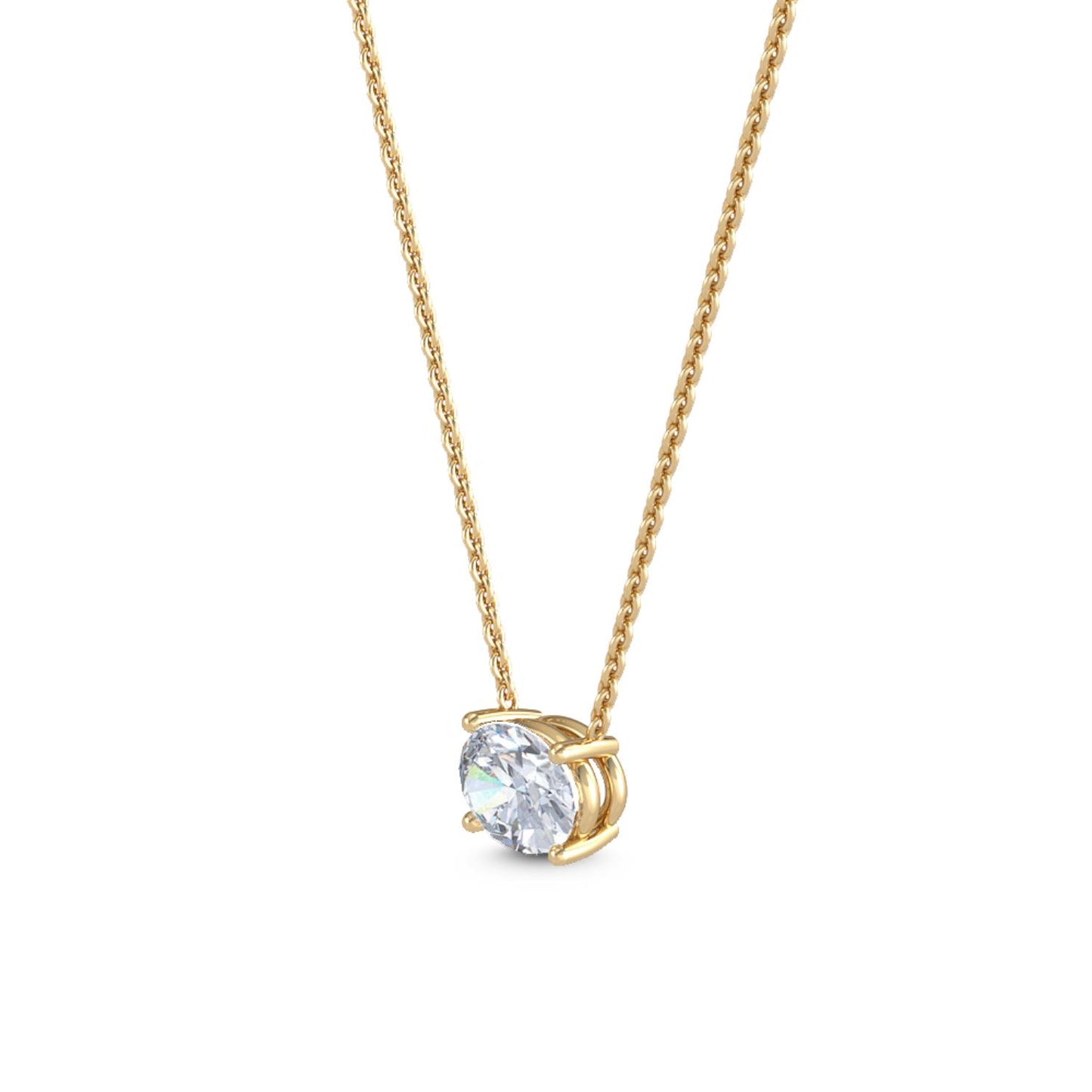 9K Yellow Gold Lab Grown Diamond PENDANT 0.50 ctw P31603OV-0.50CT