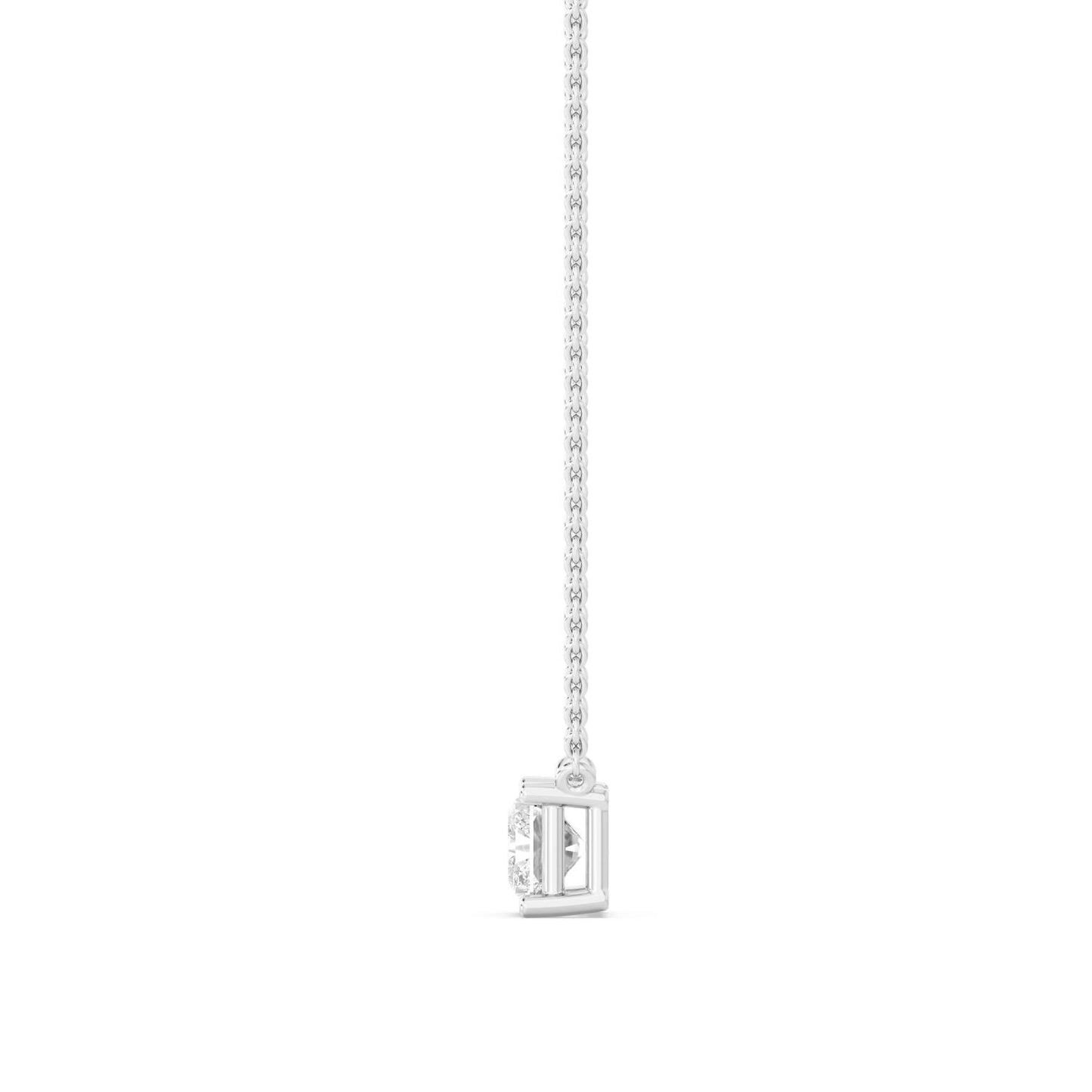 9K White Gold Lab Grown Diamond PENDANT 1.62 ctw P31603RDT-1.50CT