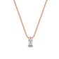 9K Rose Gold Lab Grown Diamond Solitaire Pendant1 ctw P31604EM-1