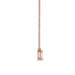 9K Rose Gold Lab Grown Diamond Solitaire Pendant1 ctw P31604EM-1