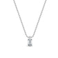9K White Gold Lab Grown Diamond Solitaire Pendant1 ctw P31604EM-1