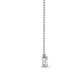 9K White Gold Lab Grown Diamond Solitaire Pendant1 ctw P31604EM-1