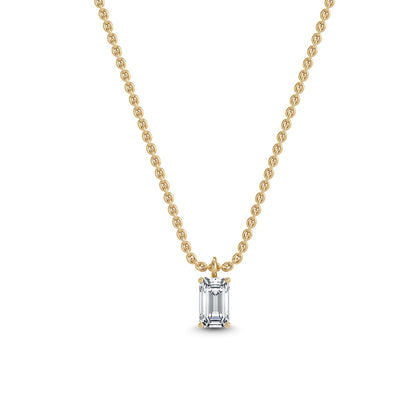 9K Yellow Gold Lab Grown Diamond Solitaire Pendant1 ctw P31604EM-1