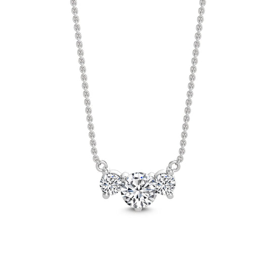 9K White Gold Lab Grown Diamond PENDANT 1.13 ctw P31608-1.25CT