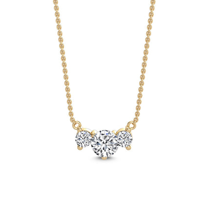 9K Yellow Gold Lab Grown Diamond PENDANT 1.13 ctw P31608-1.25CT