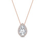 9K Rose Gold Lab Grown Diamond PENDANT 0.77 ctw P31624PE-0.75CT