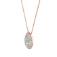 9K Rose Gold Lab Grown Diamond PENDANT 0.77 ctw P31624PE-0.75CT
