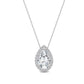 9K White Gold Lab Grown Diamond PENDANT 0.77 ctw P31624PE-0.75CT