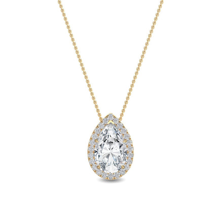 9K Yellow Gold Lab Grown Diamond PENDANT 0.77 ctw P31624PE-0.75CT