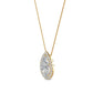 9K Yellow Gold Lab Grown Diamond PENDANT 0.77 ctw P31624PE-0.75CT