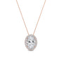9K Rose Gold Lab Grown Diamond PENDANT 0.80 ctw P31625OV-0.75CT