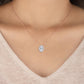 9K Rose Gold Lab Grown Diamond PENDANT 0.80 ctw P31625OV-0.75CT