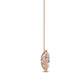 9K Rose Gold Lab Grown Diamond PENDANT 0.80 ctw P31625OV-0.75CT