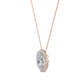 9K Rose Gold Lab Grown Diamond PENDANT 0.80 ctw P31625OV-0.75CT