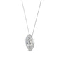 9K White Gold Lab Grown Diamond PENDANT 0.80 ctw P31625OV-0.75CT