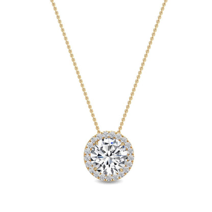 9K Yellow Gold Lab Grown Diamond PENDANT 0.68 ctw P31626-0.68CT